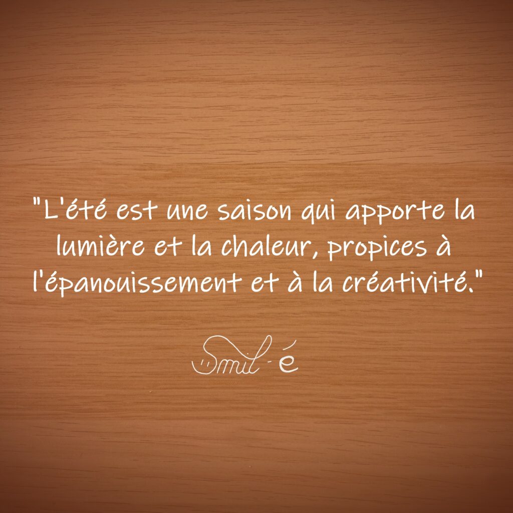 l'été est une saison qui apporte la lumière et la chaleur propices à l'épanouissement et à la créativité été inspiration illustrations